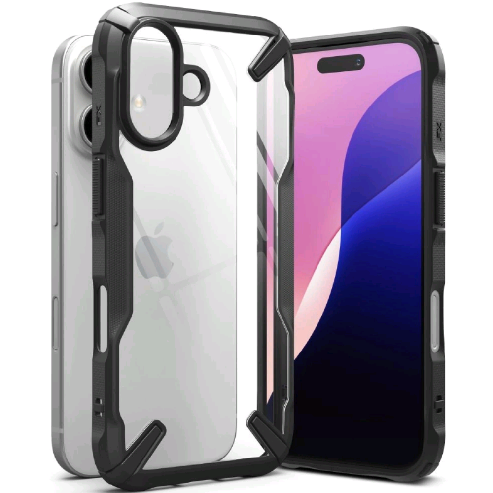 Θήκη Apple iPhone 16 - Ringke Fusion X Σκληρή - Black (8800274960473)