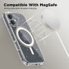 Θήκη Apple iPhone 16 - Tech-Protect FlexAir Hybrid Σκληρή Διάφανη με MagSafe - Glitter (5906302311422)