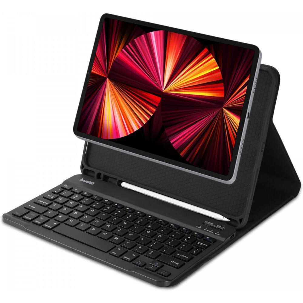 Θήκη Apple iPad Air 7 2025 11" / iPad Air 6 2024 11" - Buddi Zuna Keyboard Case με Υποδοχή για Apple Pencil και Πληκτρολόγιο Bluetooth - Black (8719246455551)