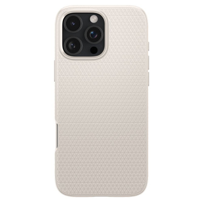 Θήκη Apple iPhone 16 Pro Max - Spigen Liquid Air Σιλικόνης - Natural Titanium (ACS07991)