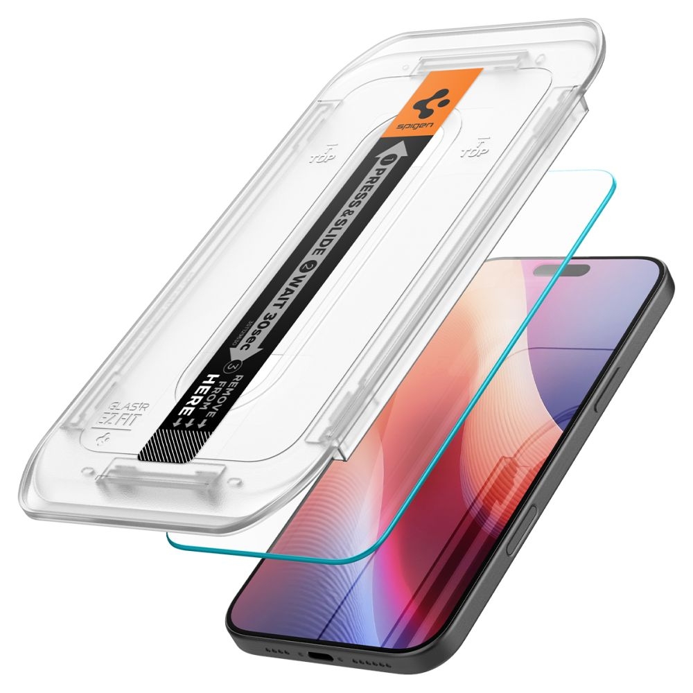 Tempered Glass iPhone 16 Pro Max Spigen GLAS.tR EZ Fit HD Αντιχαρακτικό Γυαλί Προστασίας Οθόνης - Clear (AGL07914)