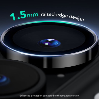 Αντιχαρακτικό Γυαλί Προστασίας Apple iPhone 16 / 16 Plus - ESR Armorite Camera Lens Protectors για Φακό Κάμερας - Black (4894240225028)