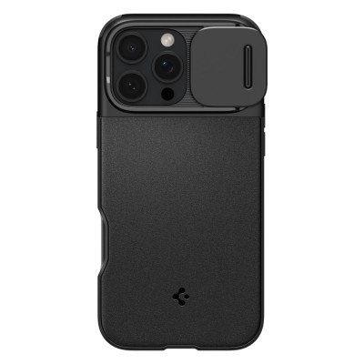 Θήκη Apple iPhone 16 Pro Max - Spigen Optik Armor MagFit με MagSafe & Κάλυμμα για την Κάμερα - Black (ACS08015)