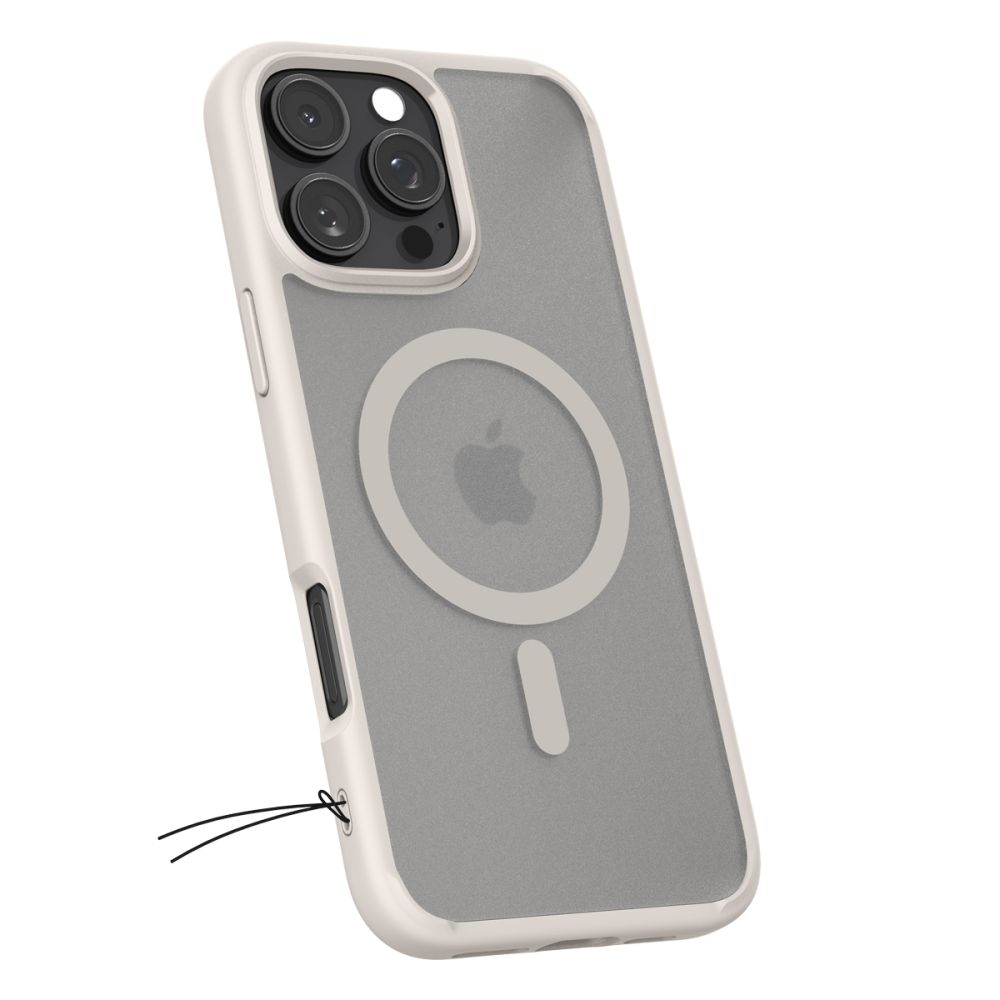 Θήκη Apple iPhone 16 Pro - Spigen Ultra Hybrid MagFit με MagSafe - Frost Natural Titanium (ACS08138)