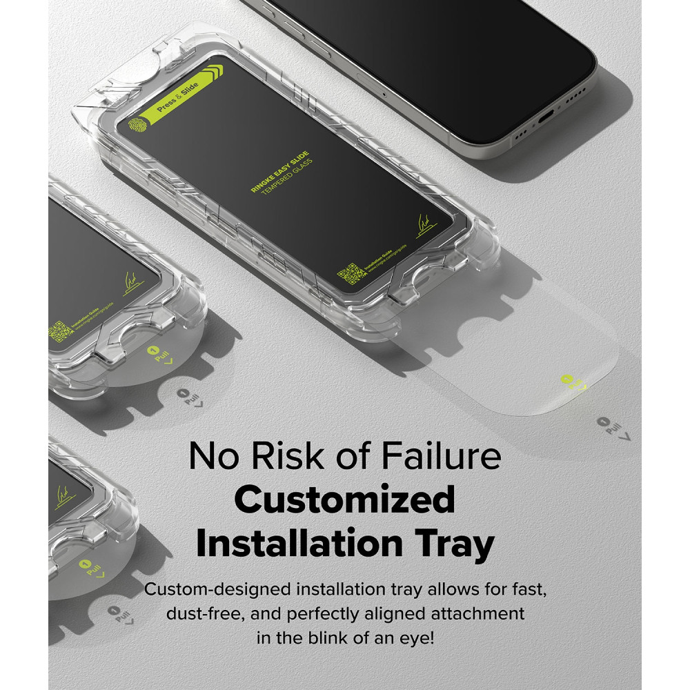 Αντιχαρακτικό Γυαλί Προστασίας Apple iPhone 16 Pro - Ringke Easy Slide Tempered Glass FullFace Οθόνης - 2 Τεμάχια - Black (8800274960046)