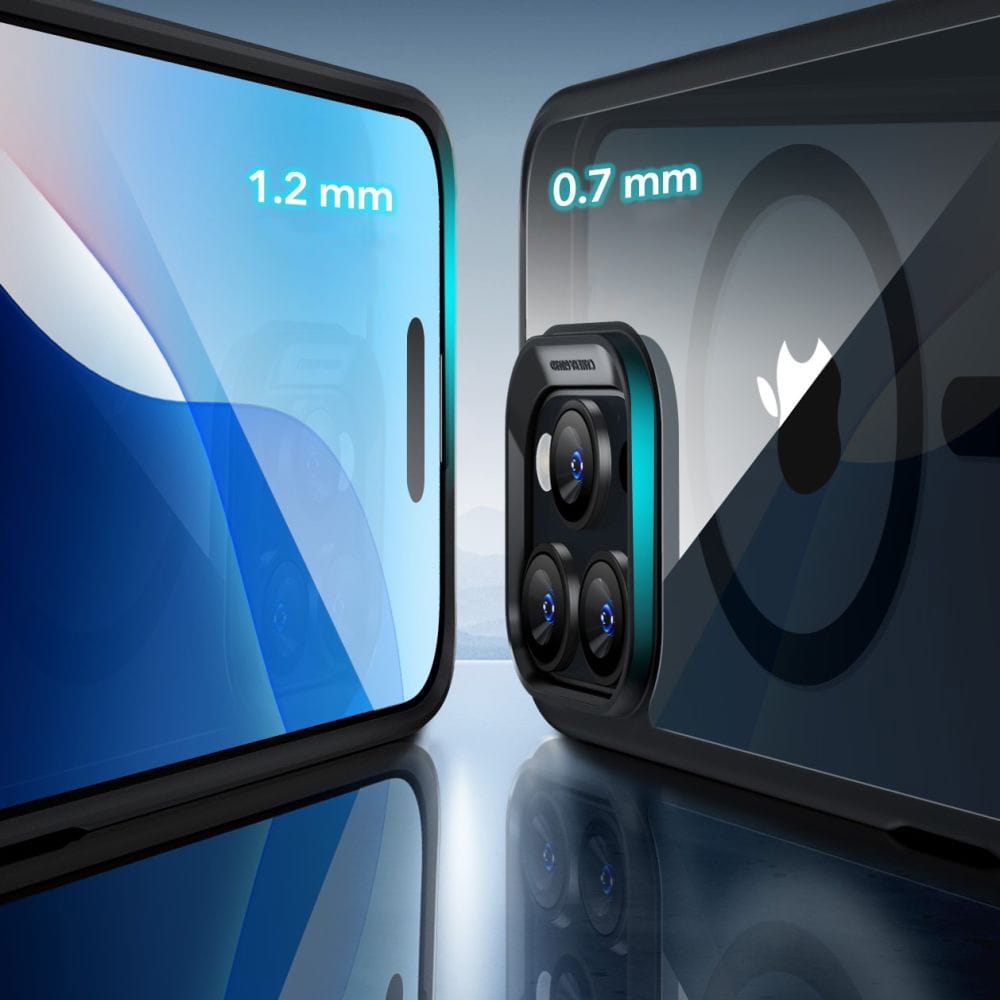 Θήκη & Αντιχαρακτικό Γυαλί Προστασίας Apple iPhone 16 Pro Max - ESR Classic Hybrid HaloLock Σετ Ανθεκτική με MagSafe & Tempered Glass Οθόνης - Clear / Black (4894240243589)