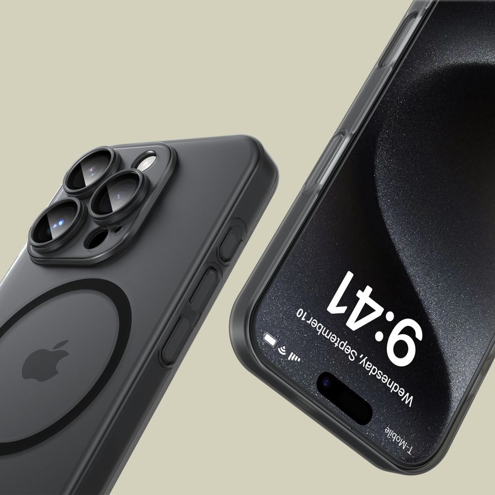 Θήκη Apple iPhone 16 Pro - Tech-Protect MagSlim Σκληρή Ημιδιάφανη με MagSafe & Πλαίσιο Κάμερας - Matte / Black (5906302311248)