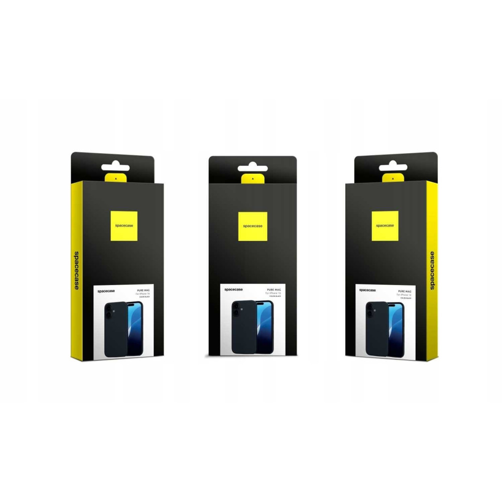 Θήκη Apple iPhone 16 - Spacecase Pure Mag Σκληρή με MagSafe - Black (5905719112240)