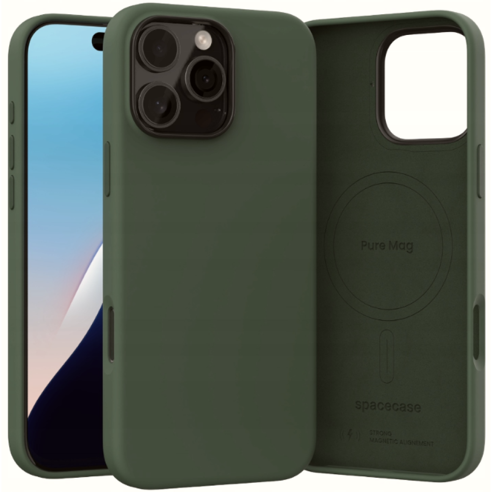 Θήκη Apple iPhone 16 Pro Max - Spacecase Pure Mag Σκληρή με MagSafe - Dark Green (5905719112325)