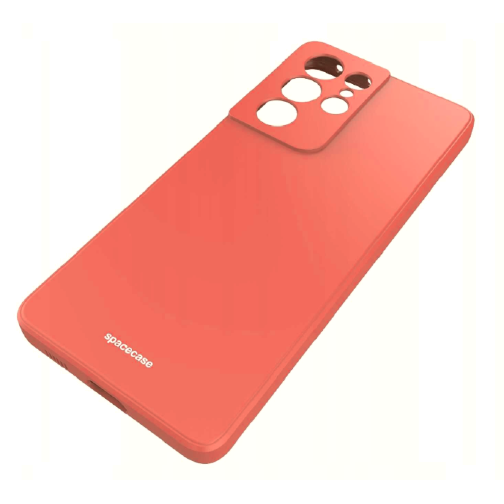 Θήκη Samsung Galaxy S21 Ultra 5G - Spacecase Silicone Case Σιλικόνης - Red (5905123433054)