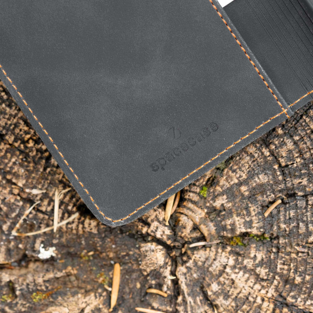 Θήκη Apple iPhone 16 Pro Max - Spacecase Wallet Πορτοφόλι - Black (5905719111441)