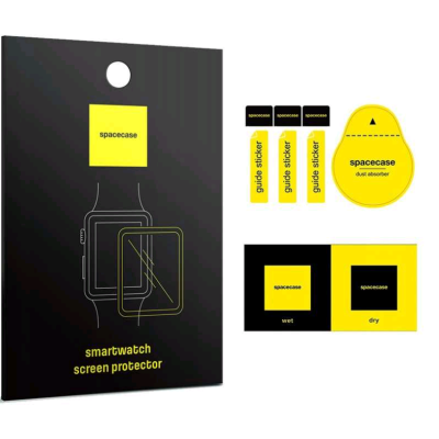 Αντιχαρακτικό Γυαλί Προστασίας Amazfit GTR 4 46mm - Spacecase Smartwatch Hybrid Glass Υβριδικό Οθόνης - Black (5905719015428)