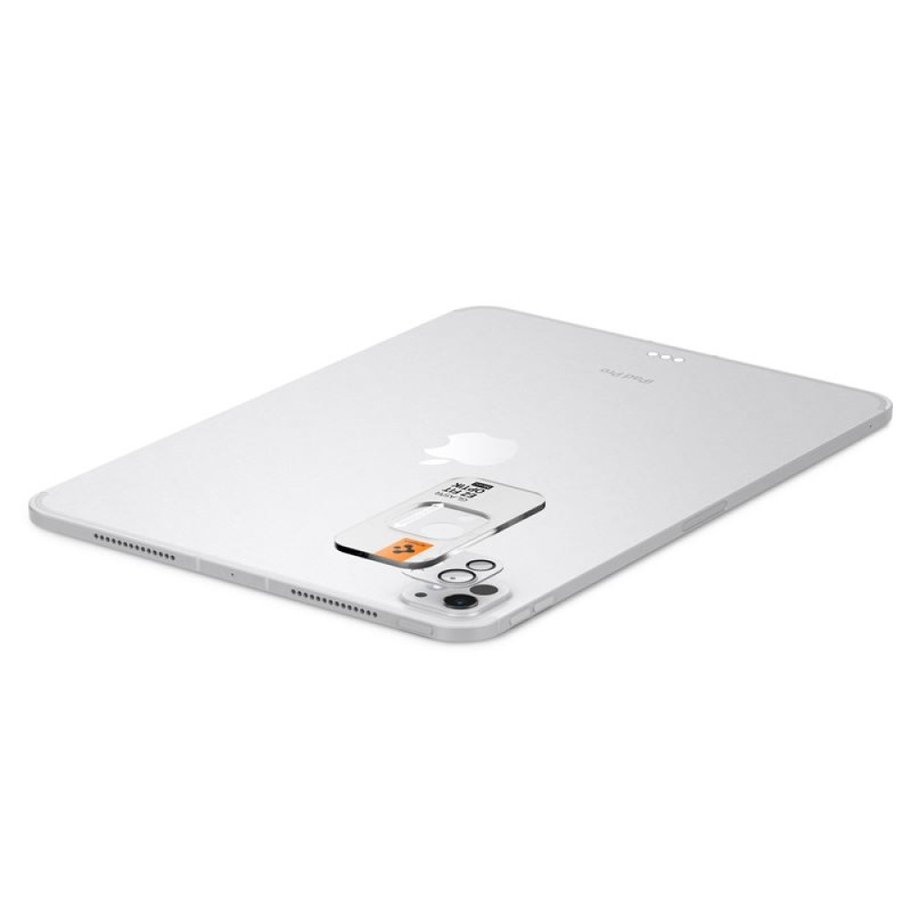 Αντιχαρακτικό Γυαλί Προστασίας Apple iPad Pro 13" 2024 / Pro 11" 2024 - Spigen GLAS.tR EZ Fit OPTIK Metal Camera Lens Protector για Φακό Κάμερας - Silver (AGL07796)