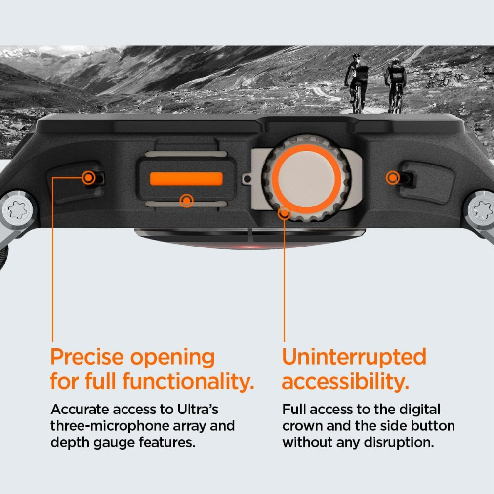 Spigen Lite Fit Pro - Unibody Θήκη με Λουράκι Apple Watch Ultra 3 / Ultra 2 / Ultra 1 49mm - Matte Black (ACS07104)