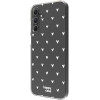 Θήκη Samsung Galaxy A15 - HappyCase Διάφανη Σιλικόνης - Hearts Print (8719246446504)