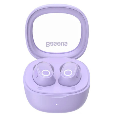 Bluetooth Ακουστικά Baseus True Wireless Earbuds Bowie WM02 OS Ασύρματα με Θήκη Φόρτισης - Purple (NGTW370205)