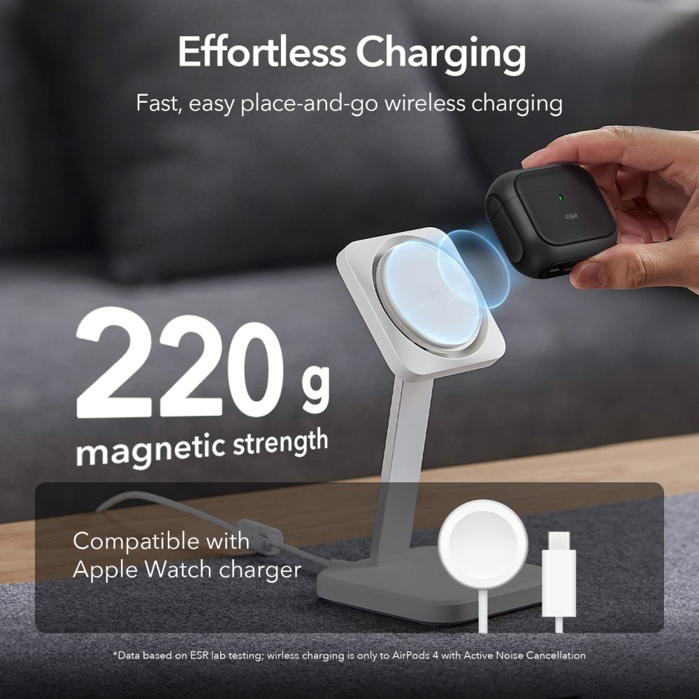 Θήκη Apple AirPods 4th Gen - ESR Orbit Hybrid HaloLock με MagSafe - Black (4894240217580)