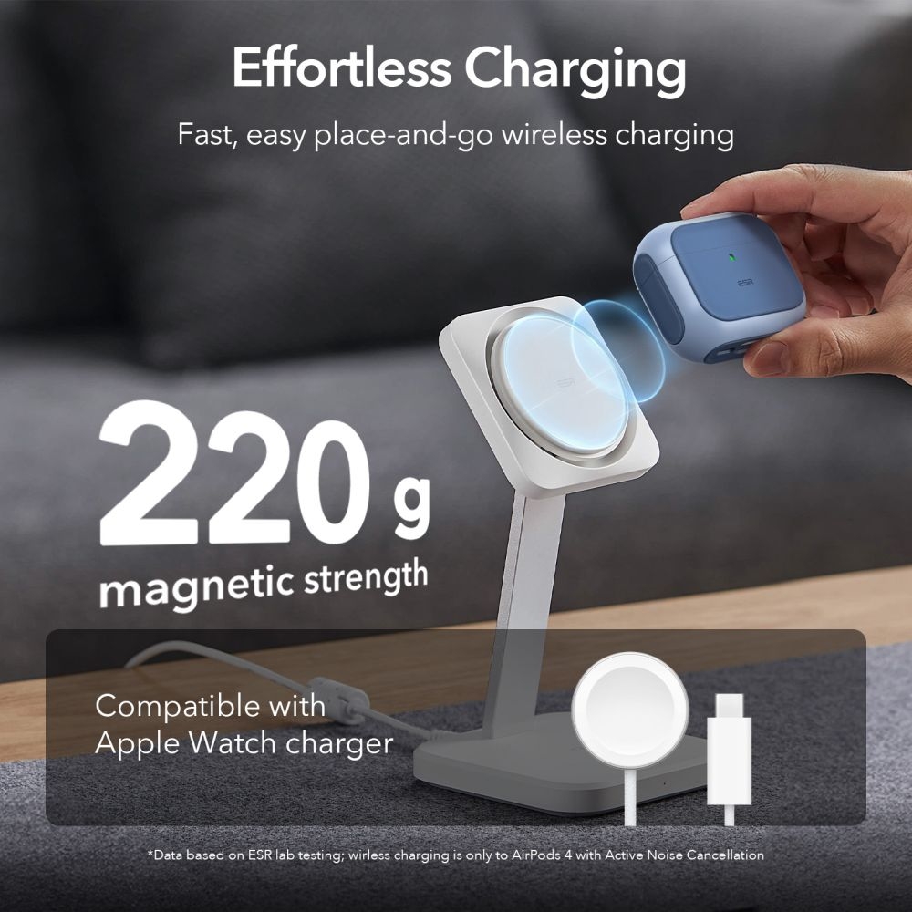 Θήκη Apple AirPods 4th Gen - ESR Orbit Hybrid HaloLock με MagSafe - Blue (4894240228920)