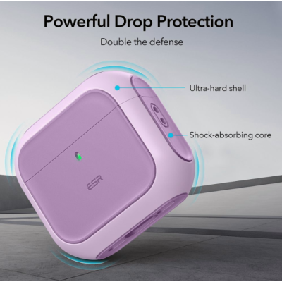 Θήκη Apple AirPods 4th Gen - ESR Orbit Hybrid HaloLock με MagSafe - Purple (4894240228883)