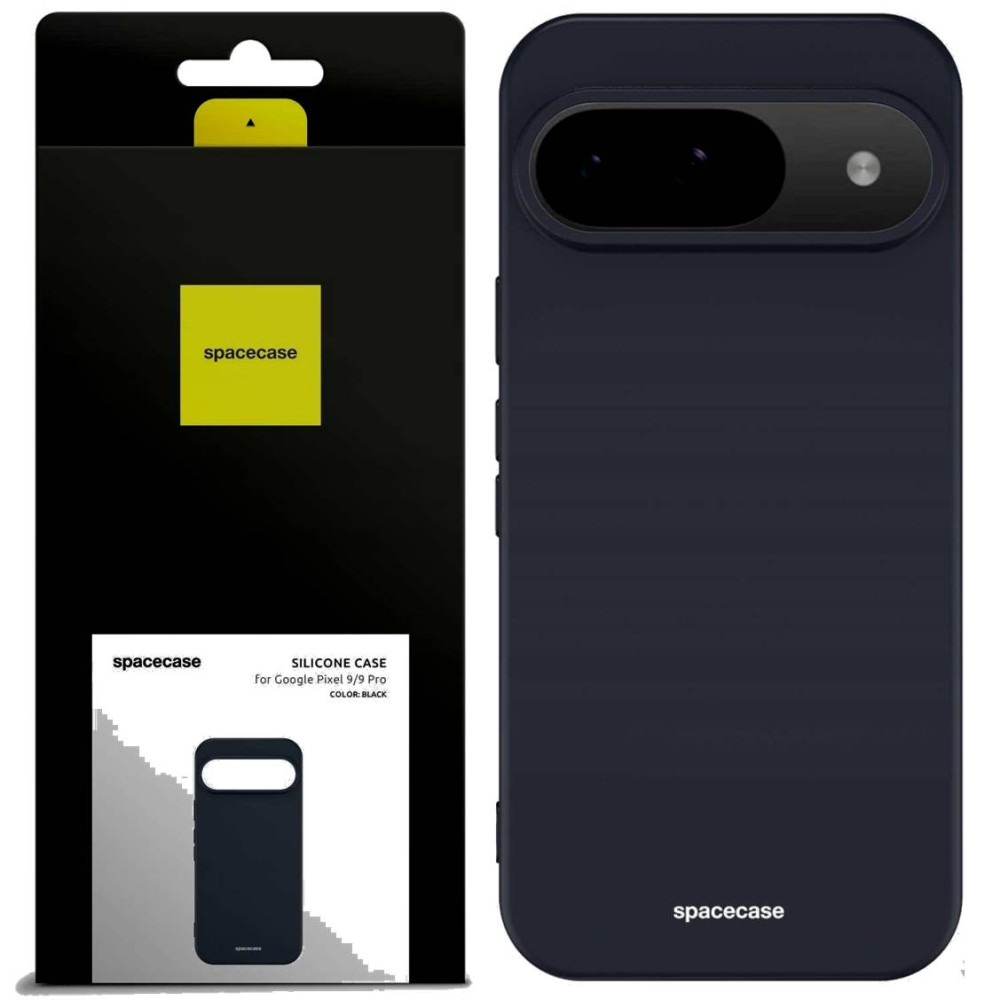 Θήκη Google Pixel 9 / 9 Pro - Spacecase Silicone Case Σιλικόνης - Black (5905719111205)