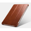 Θήκη Apple iPad Air 7 2025 11" / Air 6 2024 11" / Air 5 2022 10.9" / Air 4 2020 10.9" / Pro 11" 2022 / 2021 / 2020 / 2018 - iCarer Genuine Leather Case Σκληρή Δερμάτινη - Brown (RID720-BN)