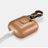 Θήκη Apple AirPods 2nd Gen / 1st Gen - iCarer Vintage Δερμάτινη με Γάντζο - Light Brown (IAP032-GG)