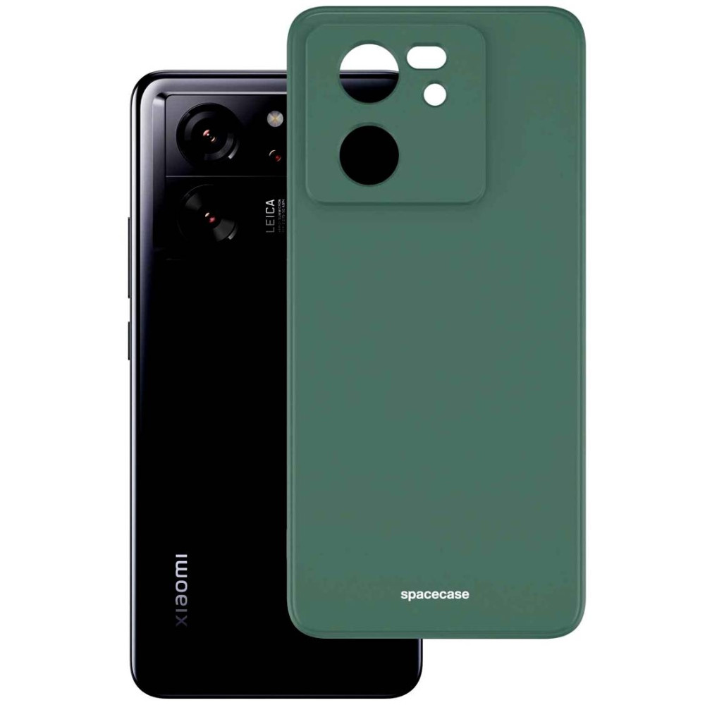 Θήκη Xiaomi 13T / 13T Pro - Spacecase Silicone Case Σιλικόνης - Dark Green (5905719105631)