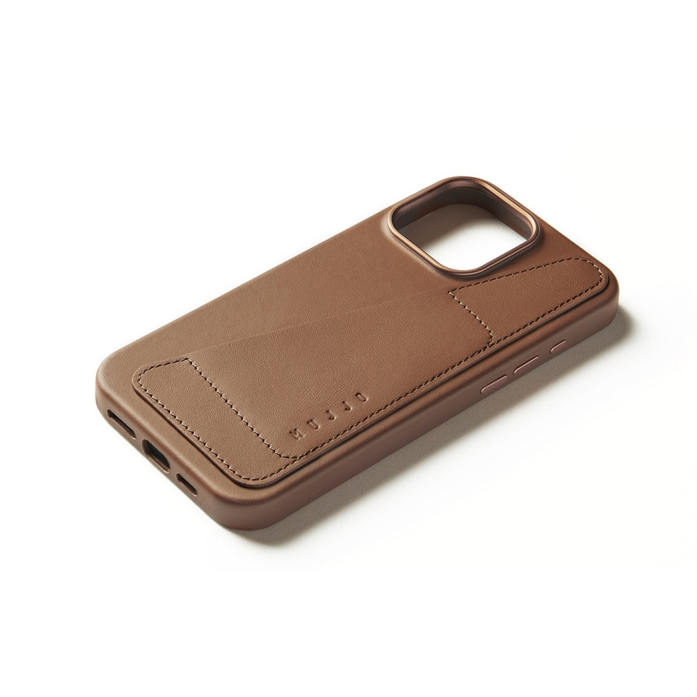 Θήκη Apple iPhone 16 Pro Max - MUJJO Full Leather Wallet Case Δερμάτινη Πορτοφόλι με MagSafe - Tan (MUJJO-CL-056-TN)