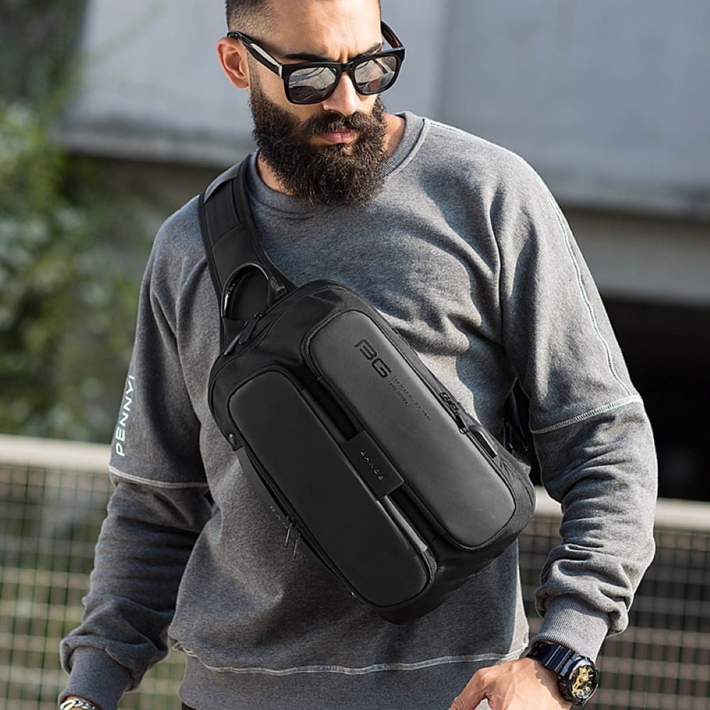 Bange 7079 - Ανδρικό Τσαντάκι Ώμου / Χιαστί Crossbody - 9L - Black