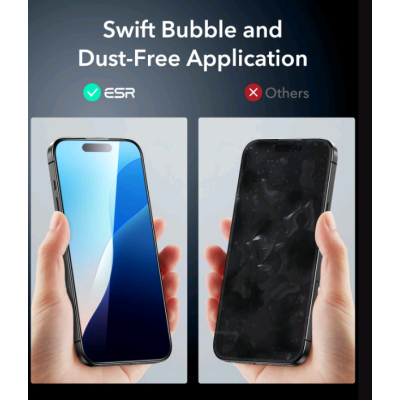Αντιχαρακτικό Γυαλί Προστασίας Apple iPhone 16 - ESR Armorite Ultra Tempered Glass FullFace Οθόνης - Black (4894240236031)