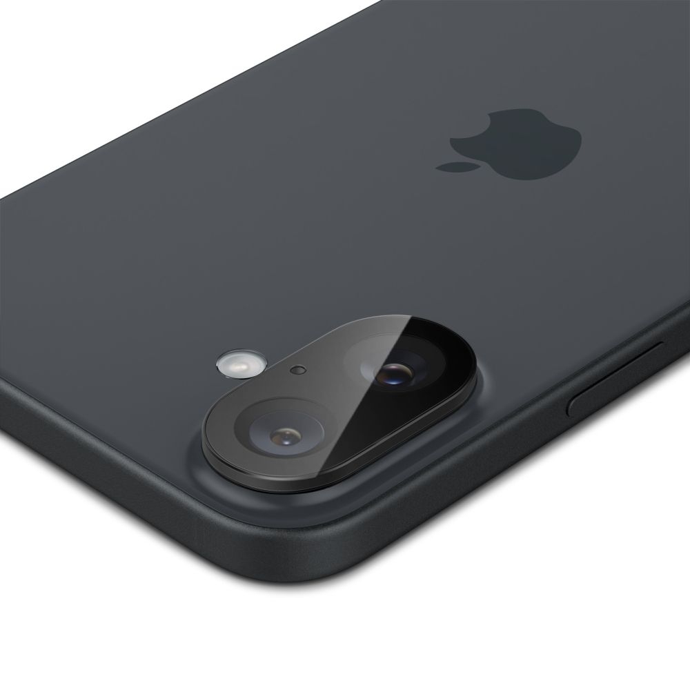 Αντιχαρακτικό Γυαλί Προστασίας Apple iPhone 16 / 16 Plus - Spigen GLAS.tR OPTIK Camera Lens Protector για Φακό Κάμερας - 2 Τεμάχια - Black (AGL07922)