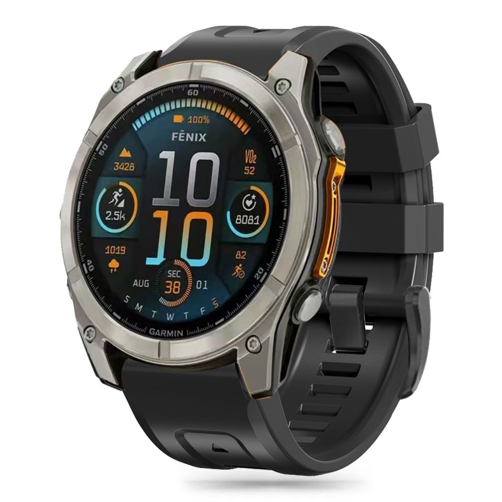 Λουράκι Garmin Fenix 3/5X/3HR/5X Plus/6X/6X Pro/7X/8 (51mm) - Tech-Protect Silicone Σιλικόνης - Black (5906302376865)
