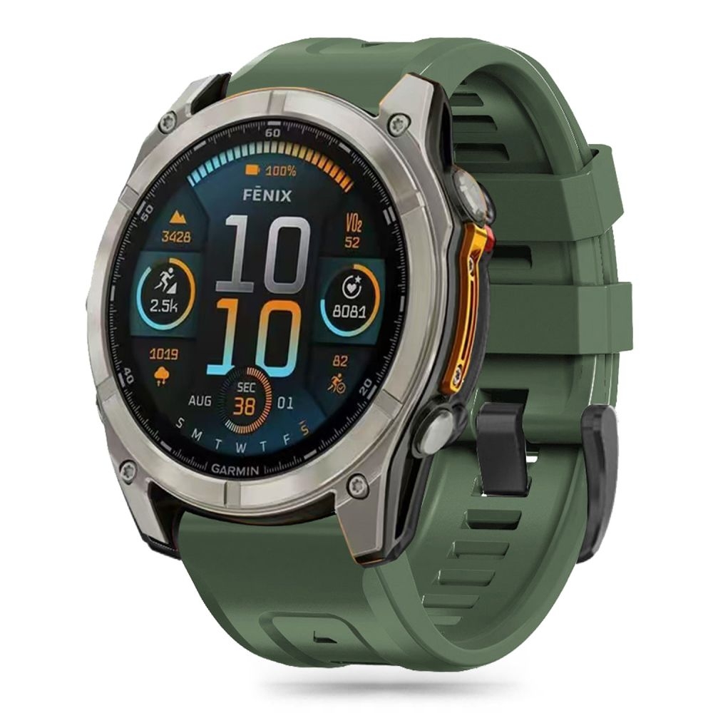 Λουράκι Garmin Fenix 3/5X/3HR/5X Plus/6X/6X Pro/7X/8 (51mm) - Tech-Protect Silicone Σιλικόνης - Army Green (5906302376902)