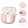Θήκη Apple AirPods 4th Gen - Tech-Protect Silicone Hook Σιλικόνης - Dusty Pink (5906302370054)