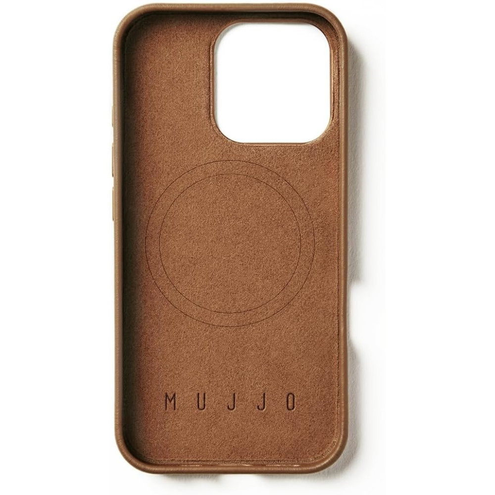 Θήκη Apple iPhone 16 Pro - MUJJO Full Leather Case Δερμάτινη με MagSafe - Tan (MUJJO-CL-051-TN)