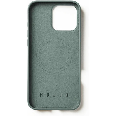 Θήκη Apple iPhone 16 Pro Max - MUJJO Full Leather Case Δερμάτινη με MagSafe - Green Smoke (MUJJO-CL-055-GS)