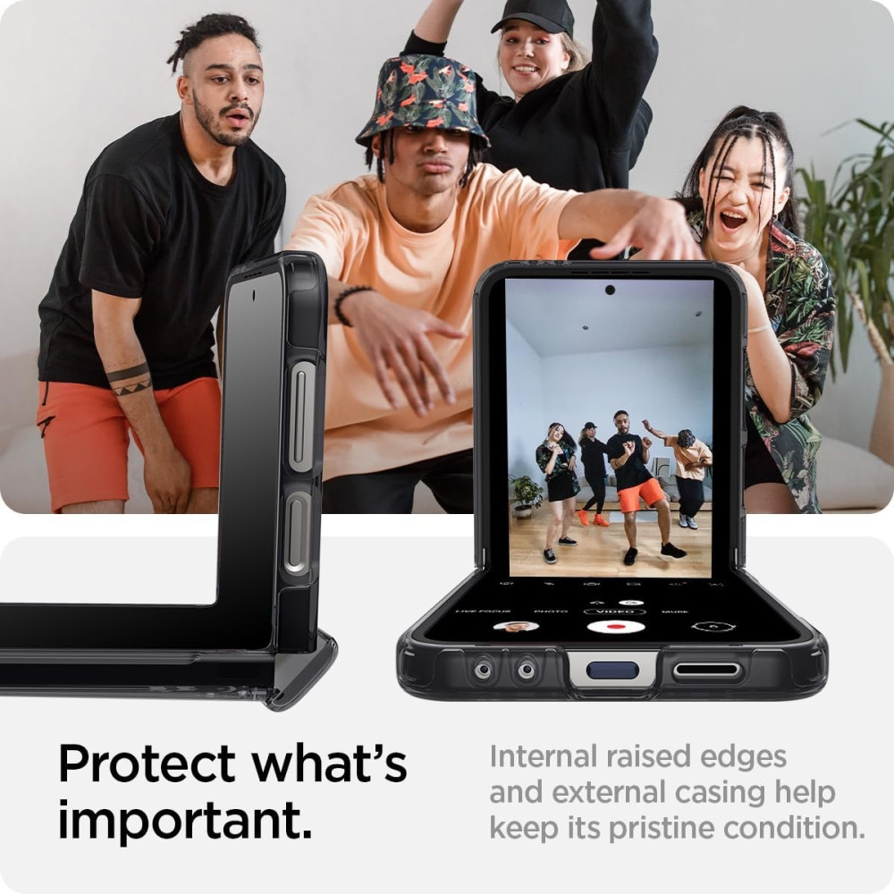 Θήκη Samsung Galaxy Z Flip7 FE / Z Flip6 - Spigen Ultra Hybrid Pro Σκληρή - Zero One (ACS08289)