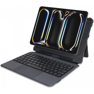 Θήκη Apple iPad Pro 11" 2025 / 2024 - Buddi Thorn Keyboard Case με Υποδοχή για Apple Pencil και Αποσπώμενο Μαγνητικό Πληκτρολόγιο Bluetooth - Black (8719246455612)