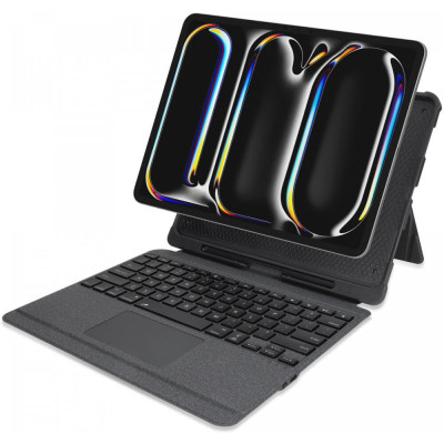Θήκη Apple iPad Pro 13" 2025 / 2024 - Buddi Thorn Keyboard Case με Υποδοχή για Apple Pencil και Αποσπώμενο Μαγνητικό Πληκτρολόγιο Bluetooth - Black (8719246455629)