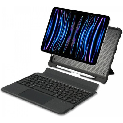 Θήκη Apple iPad Air 13" 2025 / 2024 - Buddi Thorn Keyboard Case με Υποδοχή για Apple Pencil και Αποσπώμενο Μαγνητικό Πληκτρολόγιο Bluetooth - Black (8719246455605)