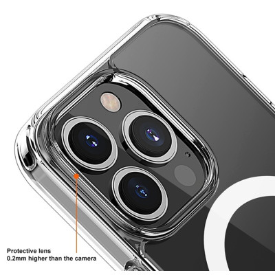 Θήκη iPhone 16 Pro Max Bodycell Clear Case Διάφανη με MagSafe - Clear (5206015079108)