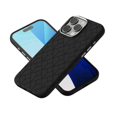 Θήκη iPhone 16 Pro Max Spacecase Classy Mag Σκληρή από Οικολογικό Δέρμα με MagSafe - Black (5905719112127)