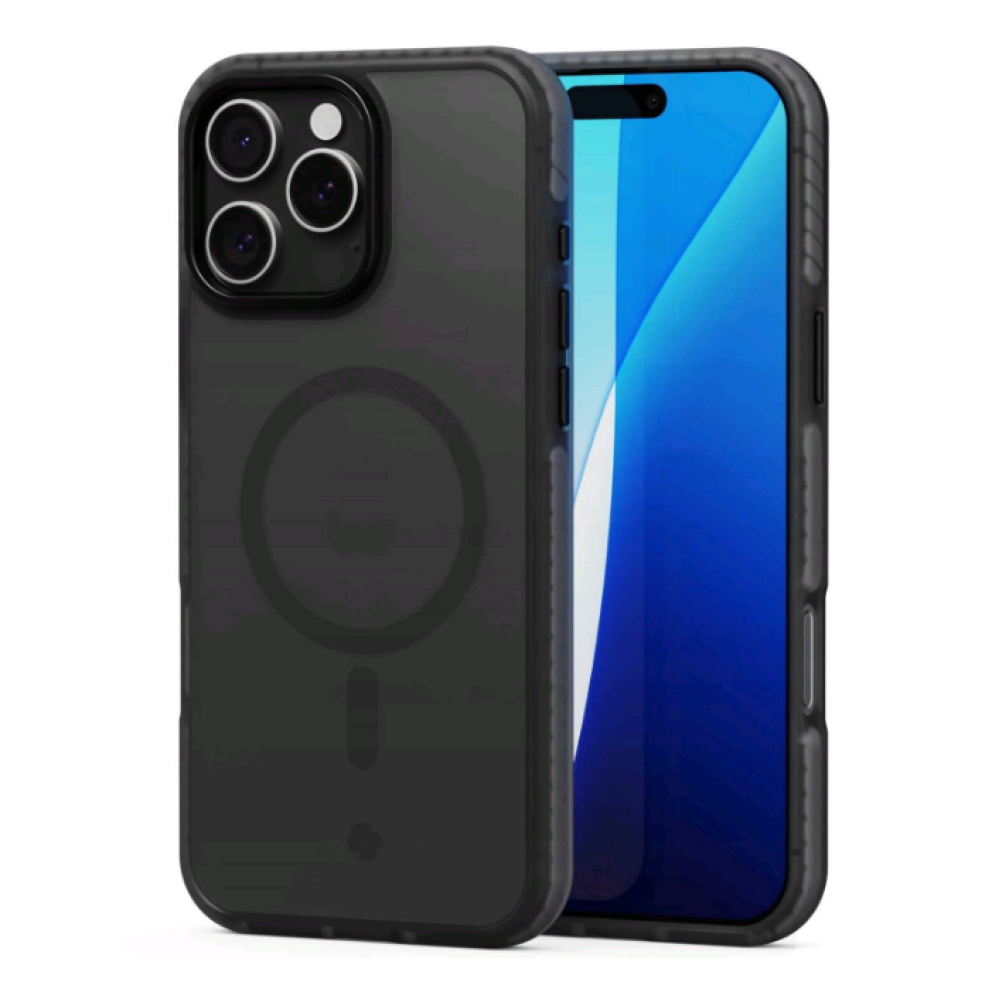 Θήκη iPhone 16 Pro Max Spacecase Hybrid Fusion Mag Ημιδιάφανη Σκληρή με MagSafe - Black (5905719112479)