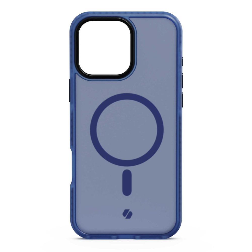 Θήκη iPhone 16 Pro Spacecase Hybrid Fusion Mag Ημιδιάφανη Σκληρή με MagSafe - Dark Blue (5905719112455)