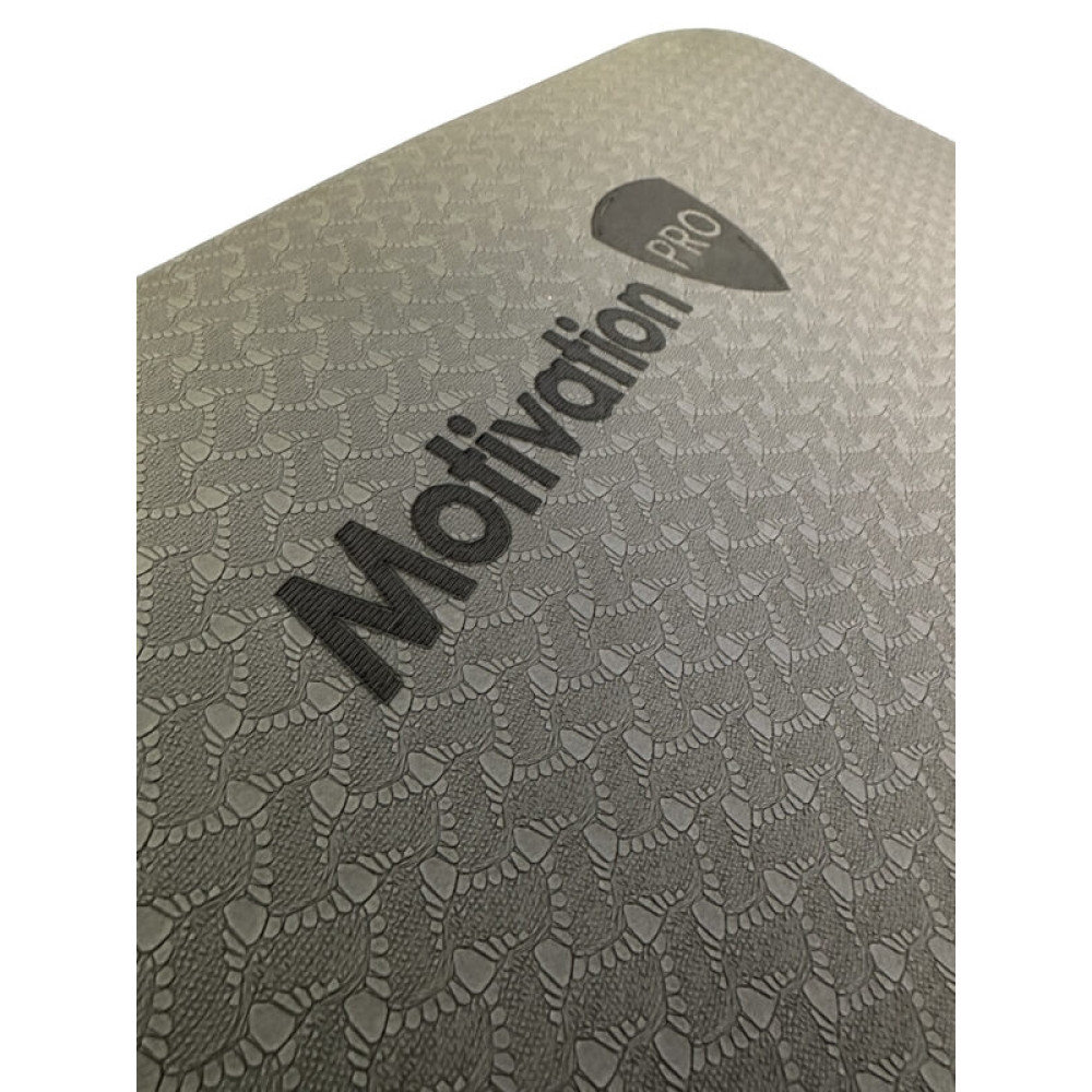 Στρώμα Γυμναστικής MotivationPro Yoga / Pilates με Ιμάντα Μεταφοράς 6mm Πάχος 183 x 61cm - Black (021281215273)