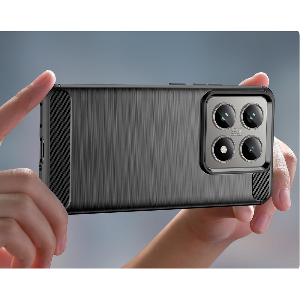 Θήκη Xiaomi 14T Pro Spacecase Carbon Σιλικόνης - Black (5905719113117)