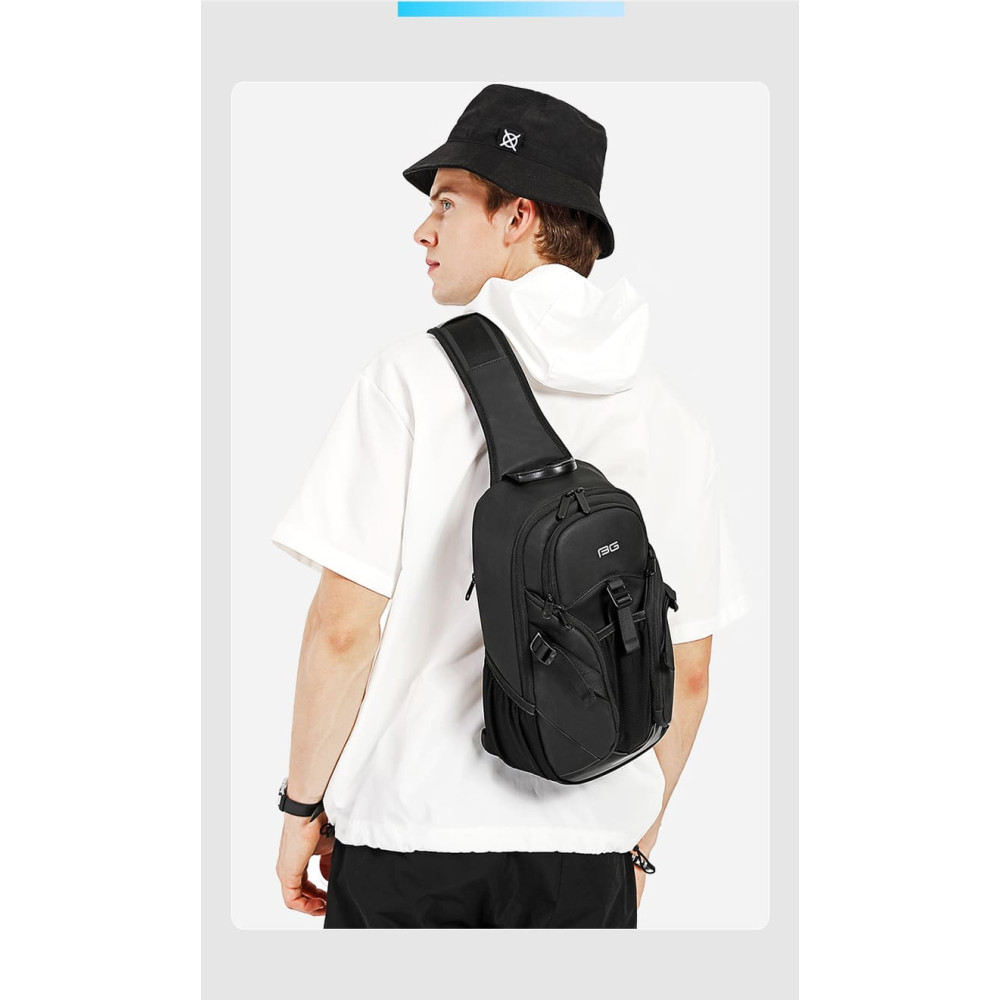 Ανδρικό Τσαντάκι Bange 77120 Ώμου / Χιαστί Crossbody 9L - Black
