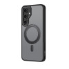 Θήκη Samsung Galaxy S24 FE Tech-Protect MagRing Σκληρή Ημιδιάφανη με MagSafe & KickStand - Matte Black (5906302371624)