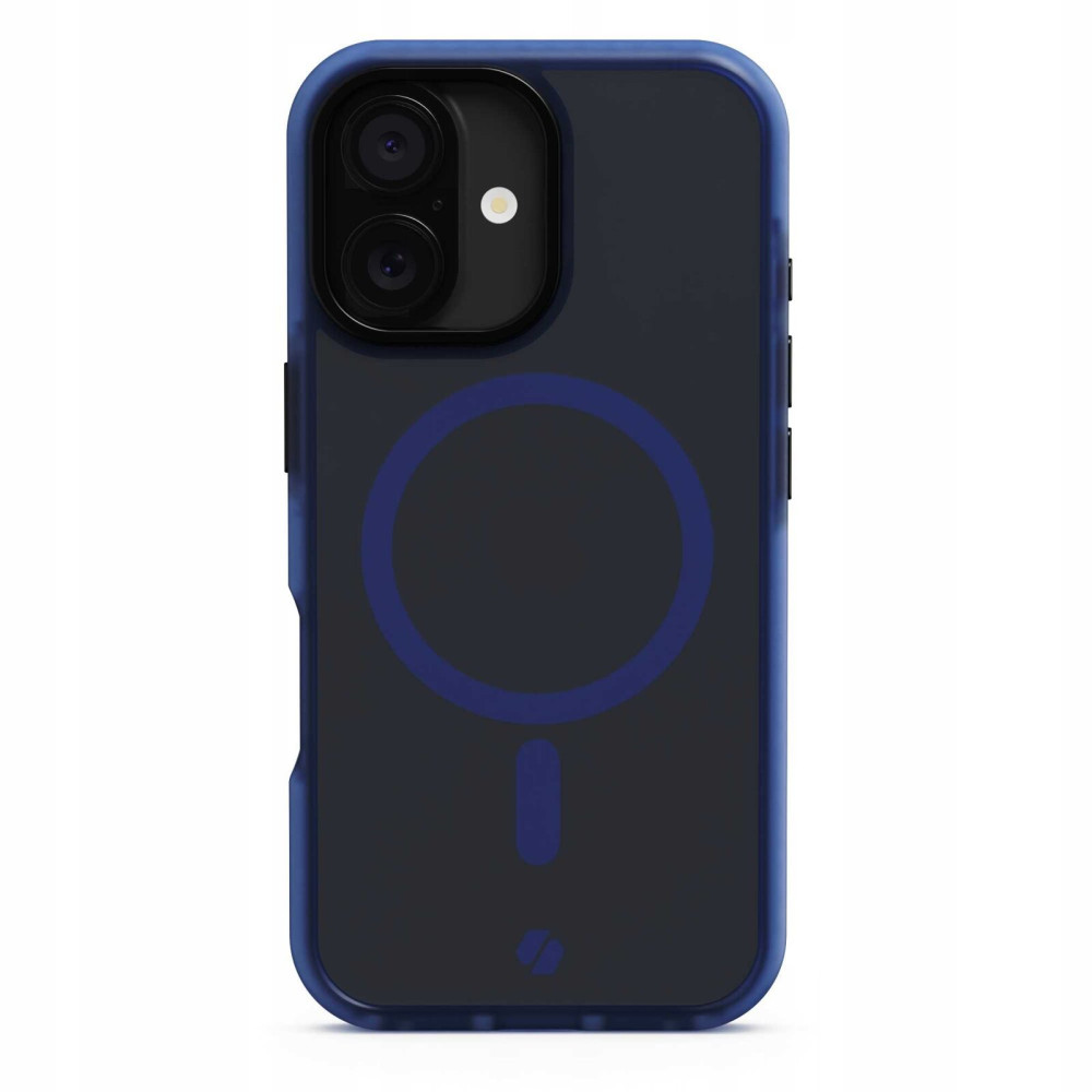 Θήκη iPhone 16 Spacecase Hybrid Fusion Mag Ημιδιάφανη Σκληρή με MagSafe - Dark Blue (5905719112394)