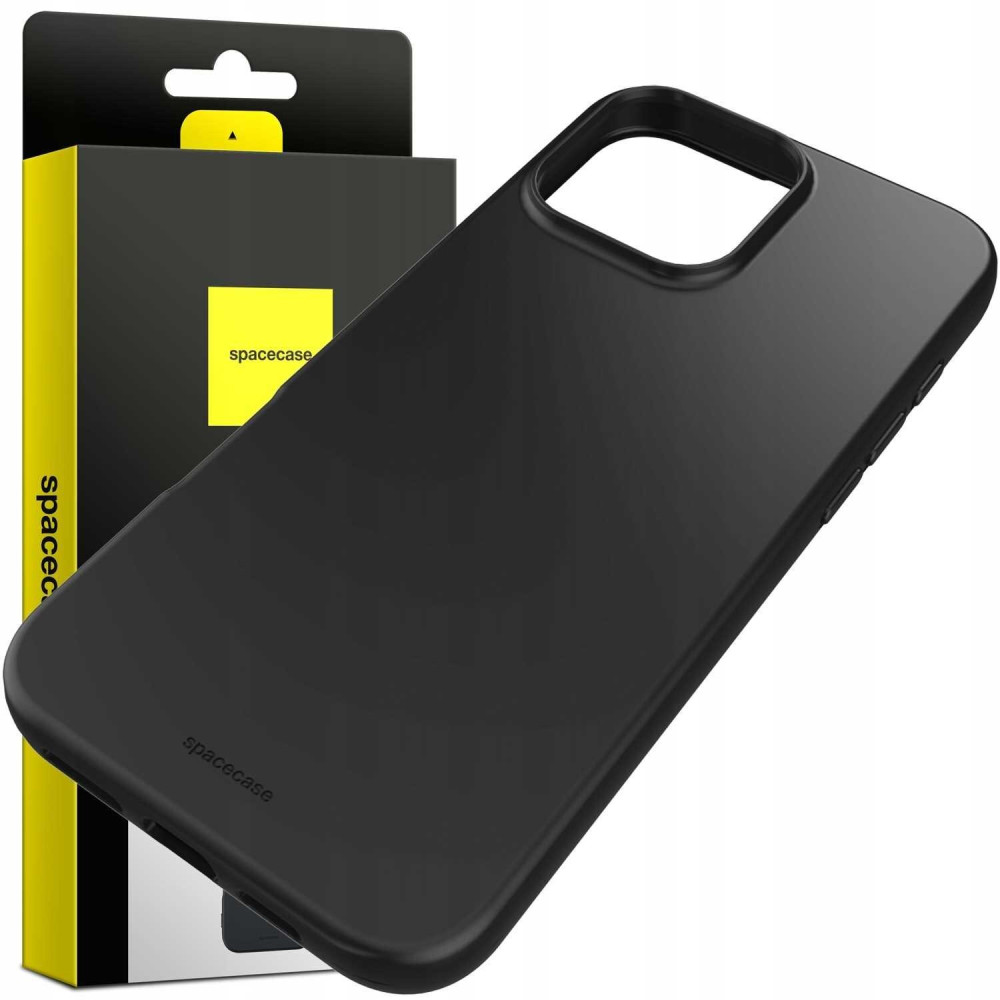 Θήκη iPhone 16 Pro Max Spacecase Silicone Case Σιλικόνης - Black (5905719111595)